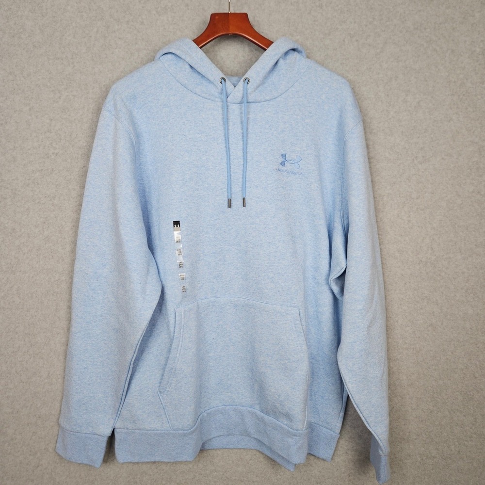 Under Armour‎ UA Icon Fleece Hoodie Light Blue Men's Size 2XL 1373880-467 New
